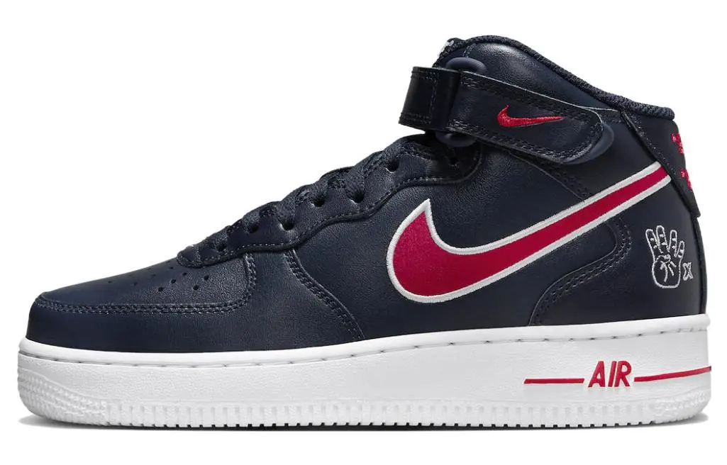 Nike Air Force 1 'Houston Comets' Abrasion Resistant Breathable Abrasion Resistant Breathable Mid top Skateboard Shoes