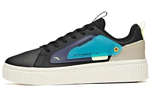 Anta Synthetic Leather Comfortable Slip Resistant Abrasion Resistant Low top Skateboard Shoes Men's
