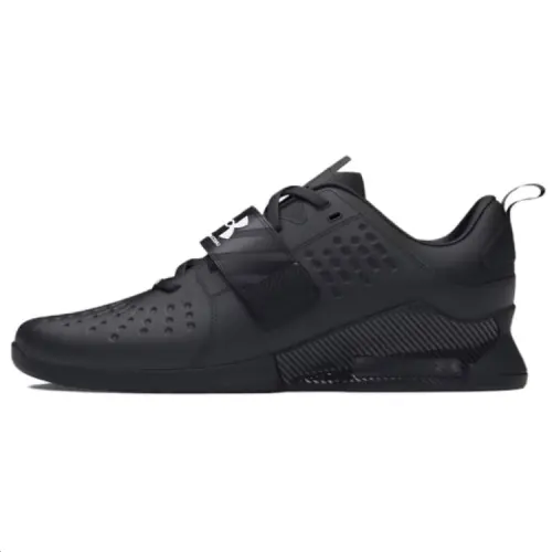 Under Armour Reign Lifter Slip Resistant Abrasion Resistant Low top Training Shoes Unisex Black