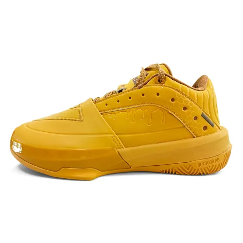 PEAK State Extremely Large Triangle 1.0 Mid top Performance Basketball Shoes Men's Wheat Yellow