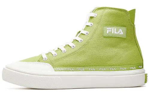 FILA Strada Mid top Canvas Shoes Green/White Women's