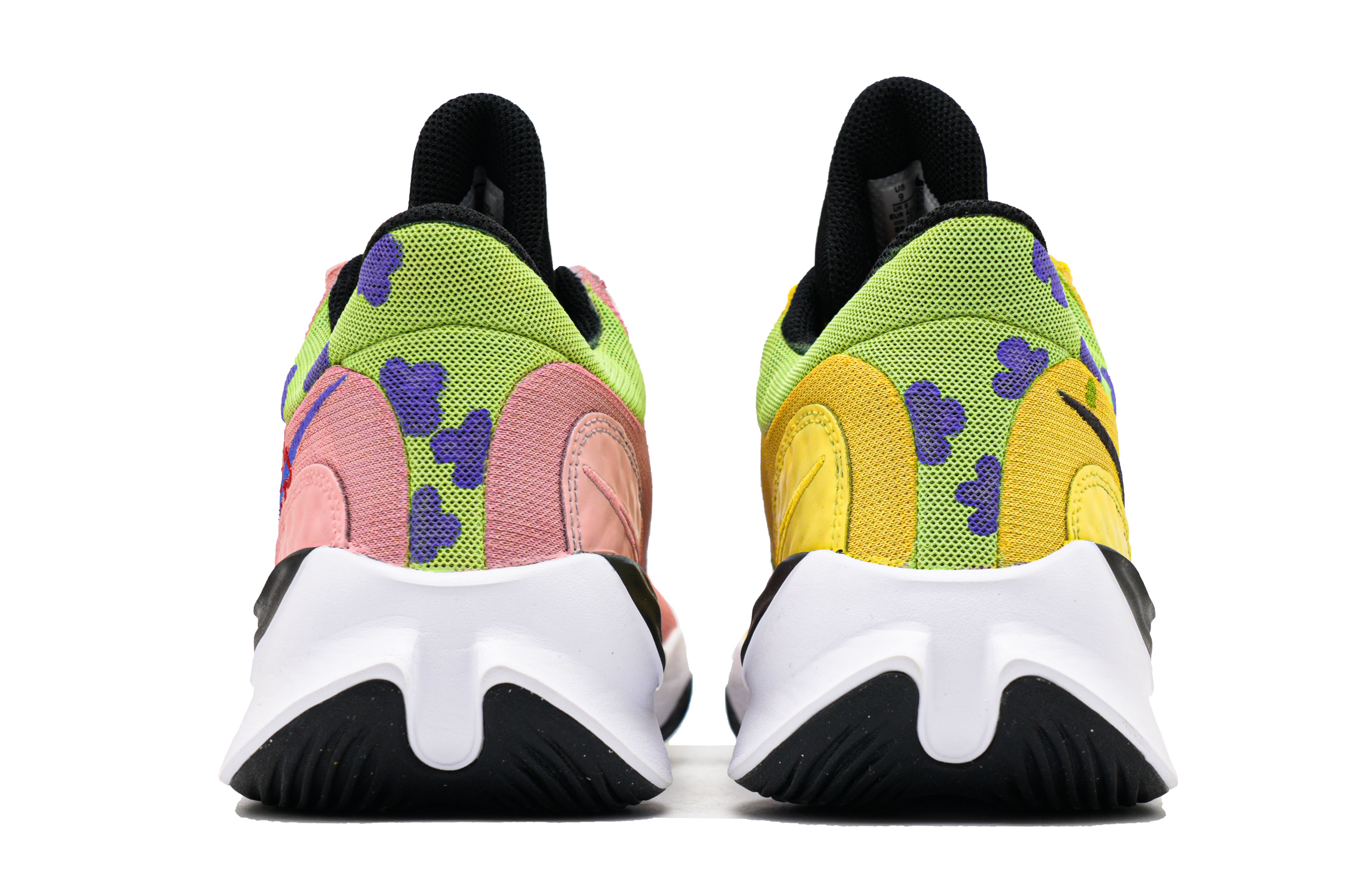 Nike Renew Elevate 3 Heartbeat Moment Lightweight Anti Slip Low top Basketball Shoes Men’s Yellow Pink