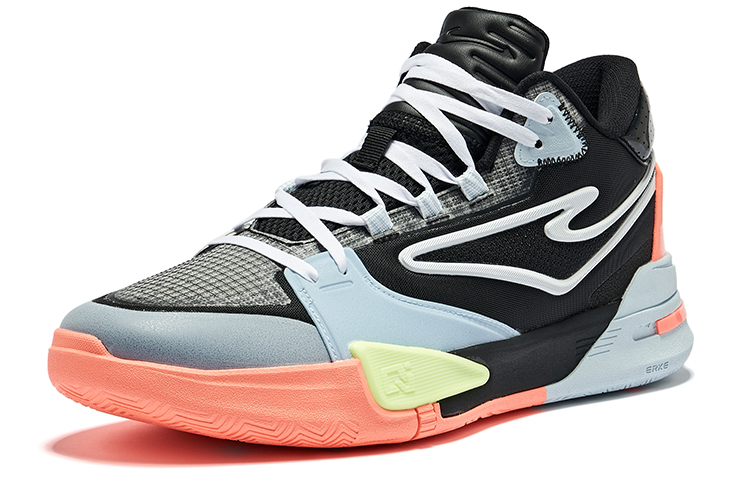Erke Qidan, Spirit Fearless Cushioning Slip Resistant Abrasion Resistant High top Basketball Shoes Men’s