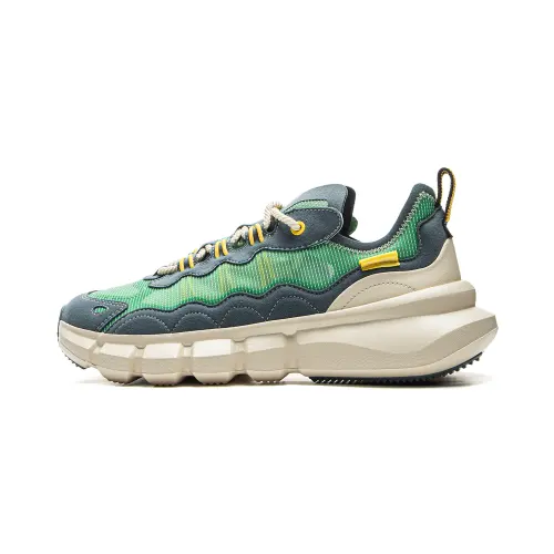 Li Ning Slip Resistant Abrasion Resistant Slip Resistant Abrasion Resistant Low top Basketball Shoes Men's Green