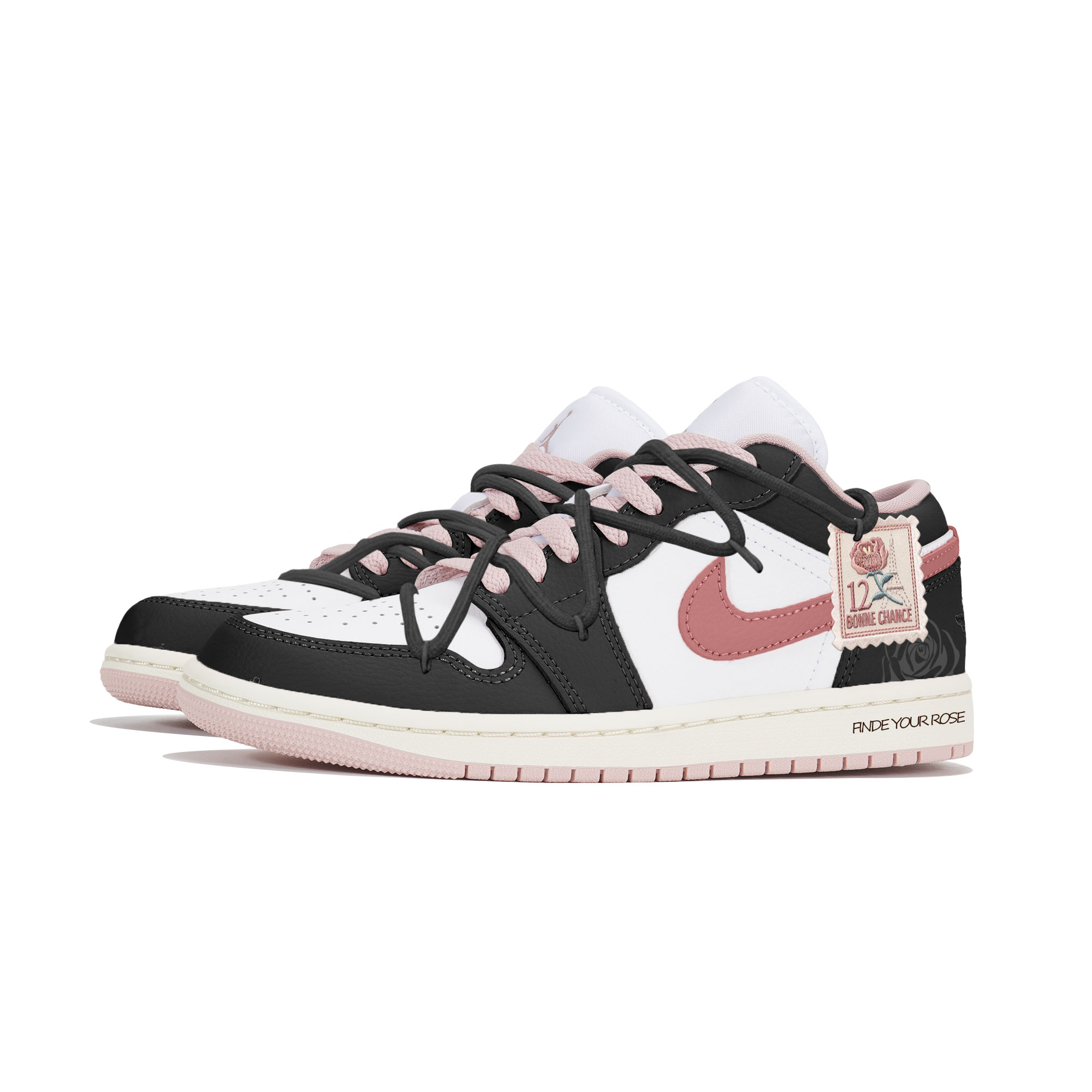 Jordan Air Jordan 1 Vintage Basketball Shoes Women’s Low Top Pink