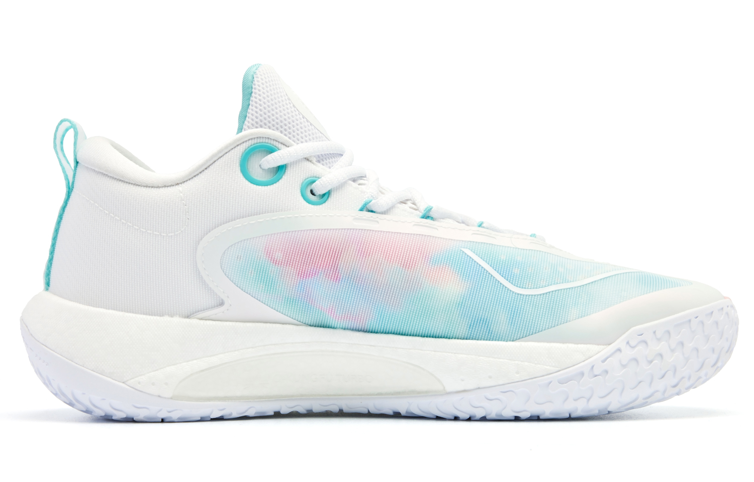 QIAODAN Wind Blade 4 PRO Low top Basketball Shoes Men’s White Pink