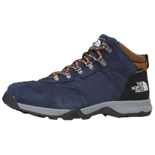 THE NORTH FACE Mountain Slip Resistant Abrasion Resistant Mid top Mountaineering Shoes Men's Blue