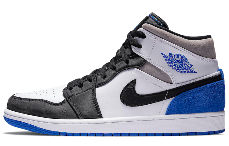 Jordan Air Jordan 1 Mid SE \"Game Royal\" Trendy and comfortable mid-top retro basketball shoes men's white blue