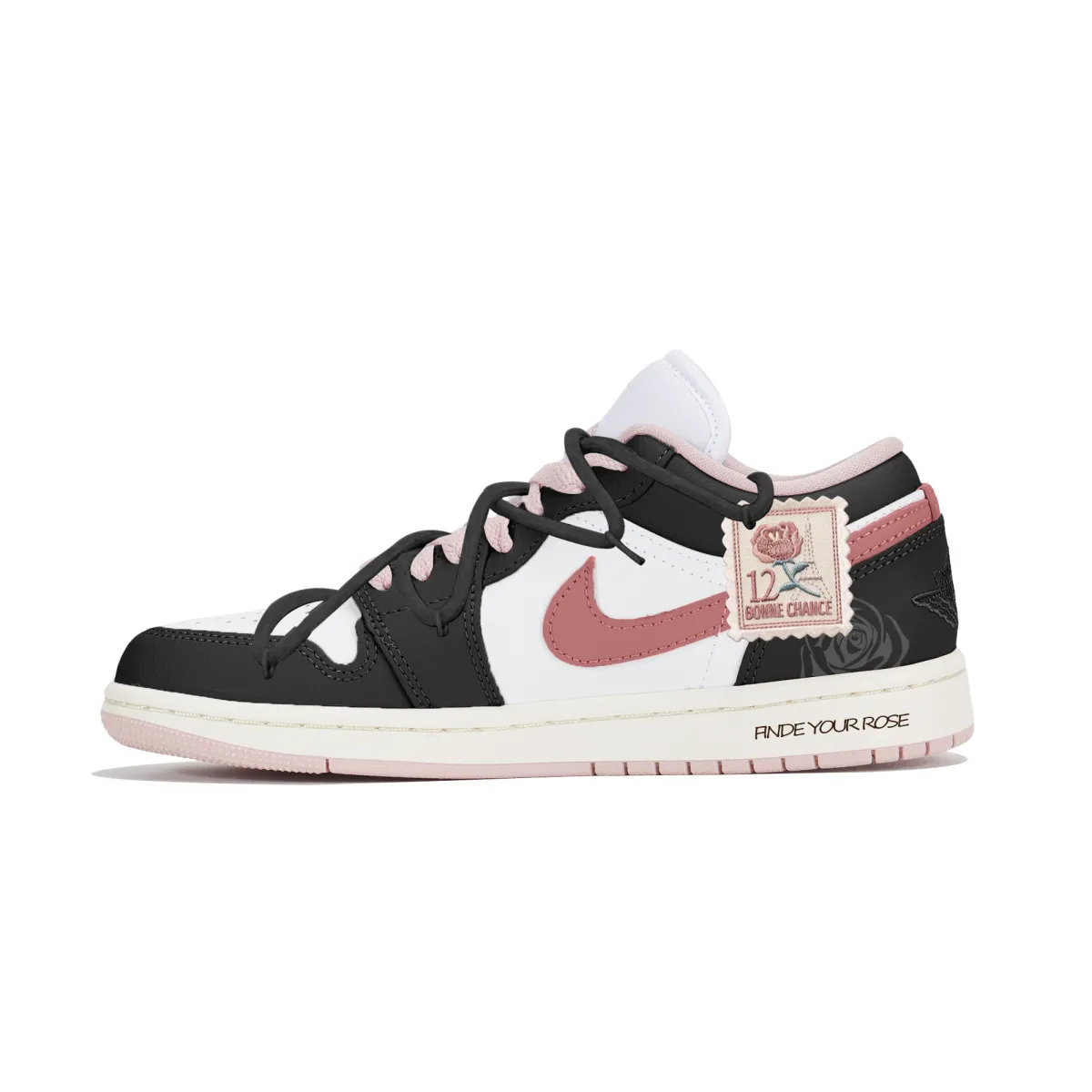 Jordan Air Jordan 1 Vintage Basketball Shoes Women's Low-top Pink