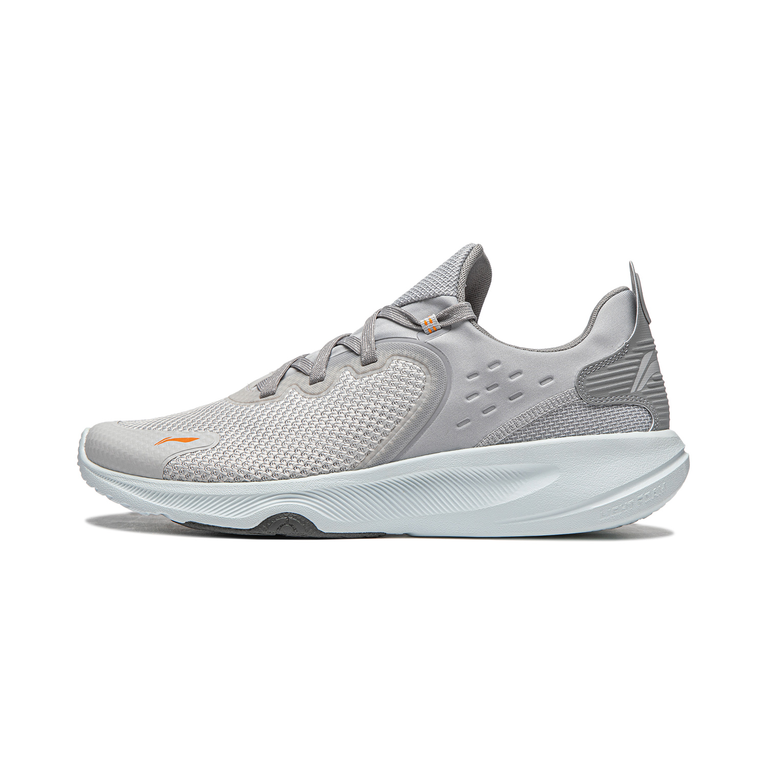 Li Ning Lanying Light Cushioning Slip Resistant Low top Training Shoes Men's Light Smoke Gray/Brick Gray