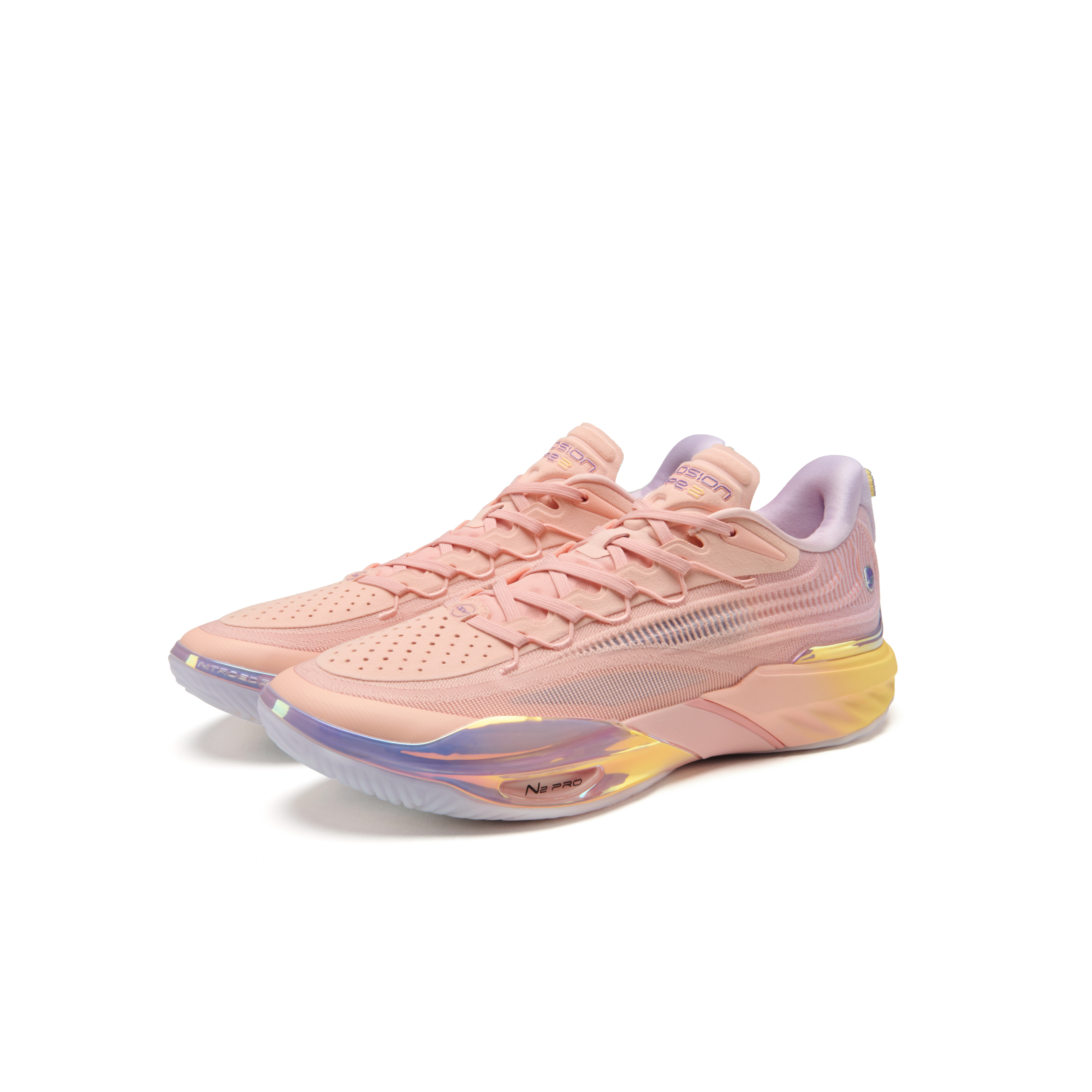 ANTA SNEAKERVERSE Eclosion Type 2 Abrasion Resistant Breathable Low top Midfoot Carbon Plate Basketball Shoes Men’s