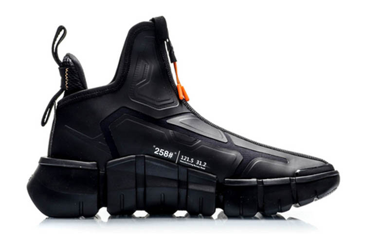 Li Ning CF Slip Resistant Abrasion Resistant High top Basketball Shoes Men’s Black