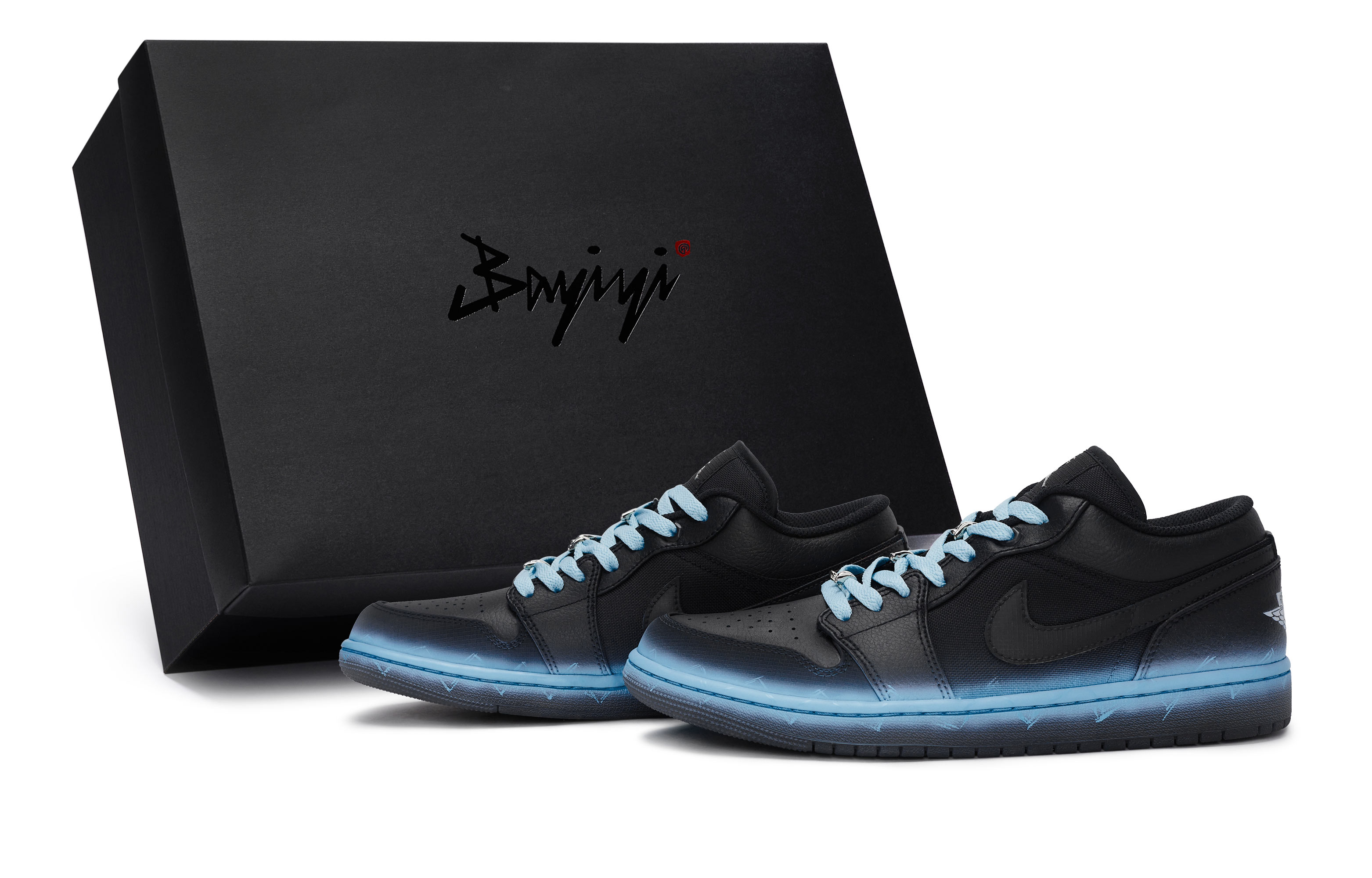 Jordan Air Jordan 1 811 Manufacturing, Current Surge Blue, Special Shoe Box Abrasion Resistant Slip Resistant