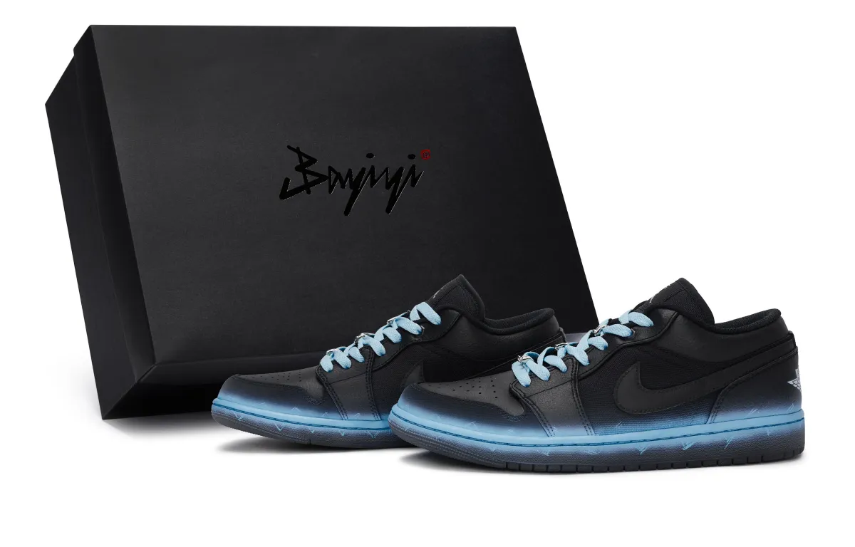 Jordan Air Jordan 1 811 Manufacturing, Current Surge Blue, Special Shoe Box Abrasion Resistant Slip Resistant