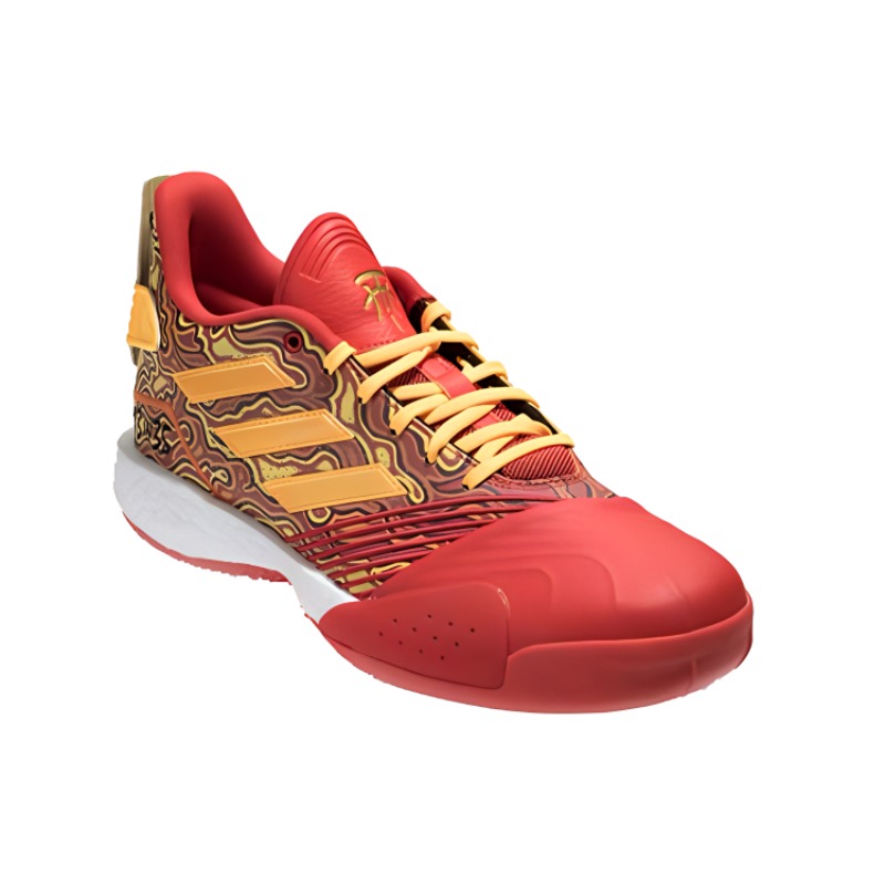 Мужские кроссовки adidas T mac Millennium (красно-желтые) — Красный / жёлтый — фото 2