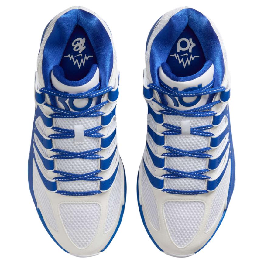 Nike KD 18 Abrasion Resistant Abrasion Resistant Low top Basketball Shoes Unisex White Blue
