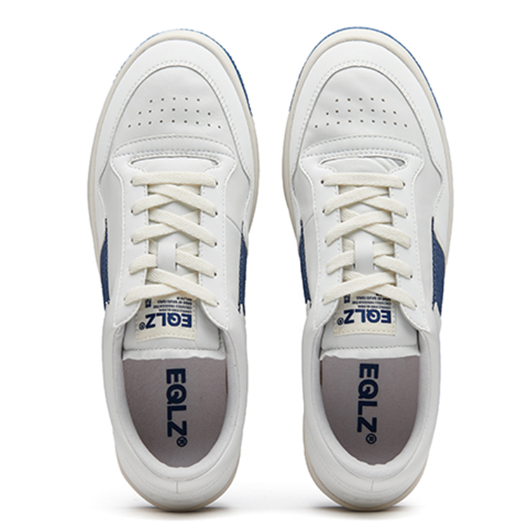 EQLZ EQUALIZER 1970 Lightweight Low top Vintage Basketball Shoes Unisex Campus Blue