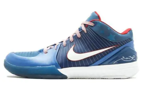 Nike Zoom Kobe 4 Philadelphia All-Star shock-absorbing package low-top practical basketball shoes men's blue
