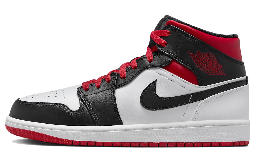 Мужские кроссовки Jordan Air Jordan 1 (черно-бело-красные)