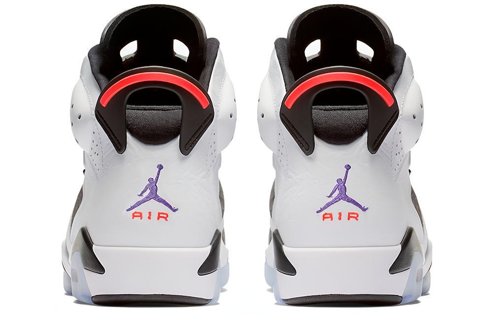 Мужские кроссовки Jordan Air Jordan 6 flint OG (белый / серый / фиолетовый) — фото 5