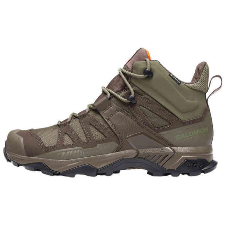 SALOMON Fashion Waterproof And Lightweight Mid top Mountaineering Shoes Unisex Grass