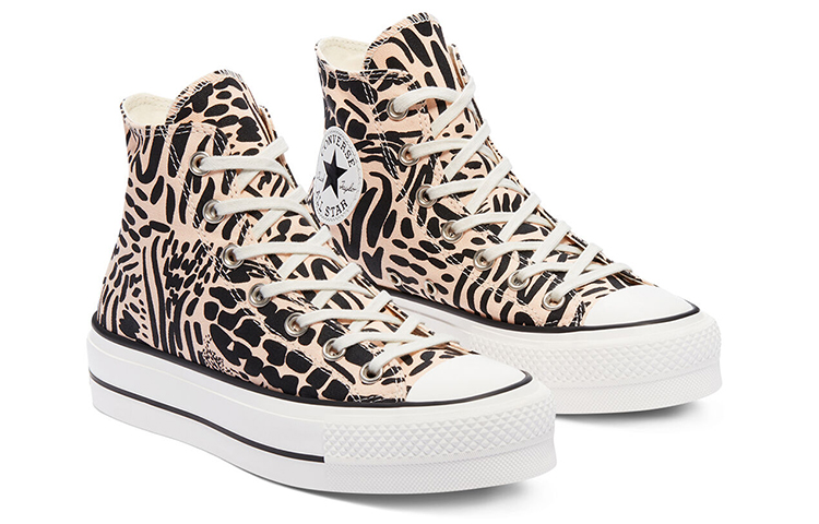 Кеды Converse Chuck Taylor All Star Hi (бежево-черные) — фото 3