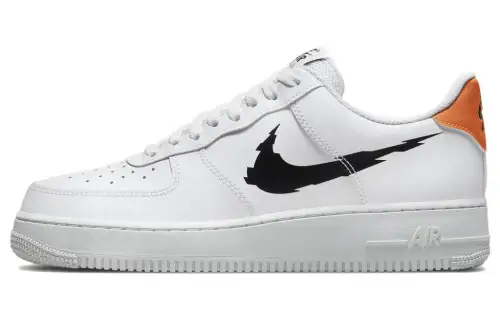 Nike Air Force 1 Low '07 Glitch Swoosh White Orange