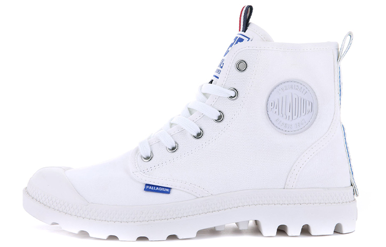 Palladium Pampa Hi Dare 75th Slip Resistant, Abrasion Resistant, Breathable High top Canvas Shoes Unisex White