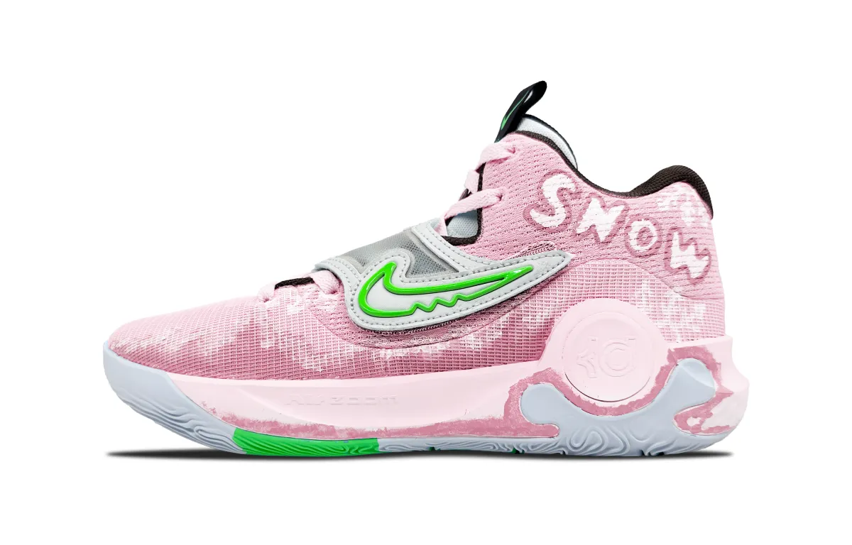 Nike KD Trey 5 X Slip Resistant Slip Resistant Mid top Basketball Shoes Men's Pink White Green
