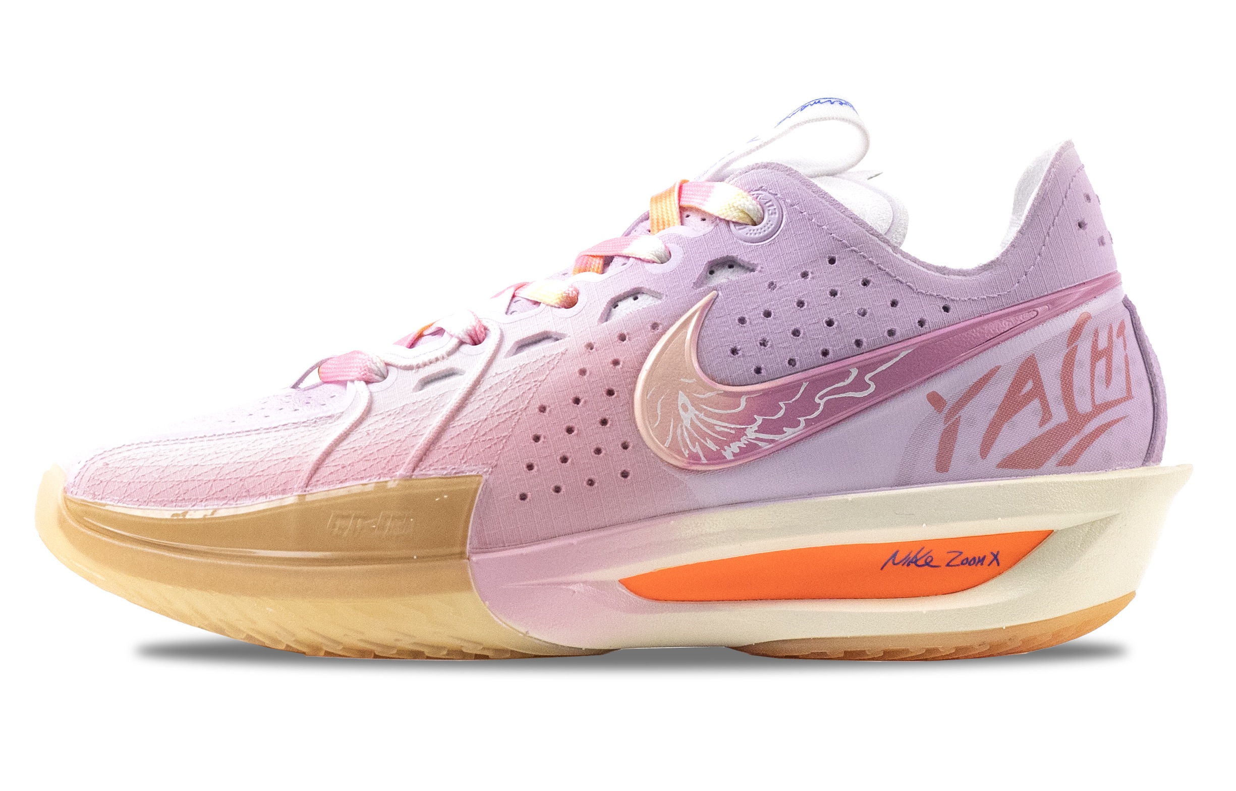 Nike G.T. Cut 3 Abrasion Resistant Abrasion Resistant Low top Basketball Shoes Unisex Pink Purple