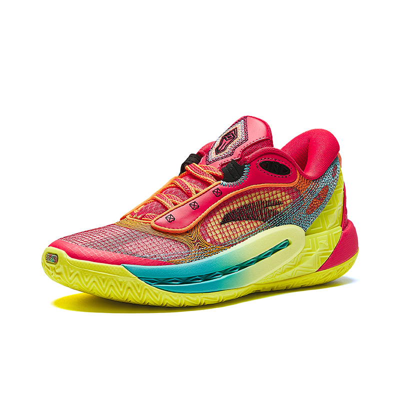 Anta Shock Wave 6 Cushioning Slip Resistant Cushioning Slip Resistant Low top Basketball Shoes Women’s Red Yellow