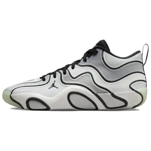 Jordan Tatum 3 Zen Comfortable and versatile, non-slip and wear-resistant, mid-top basketball shoes, same style for men and women, gray