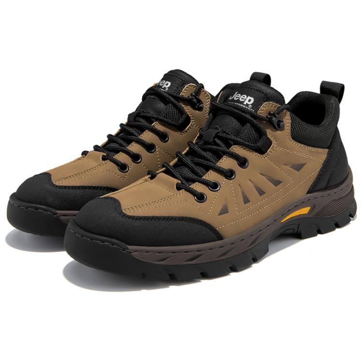 Jeep Abrasion Resistant Low top Mountaineering Shoes Men’s Earth Yellow