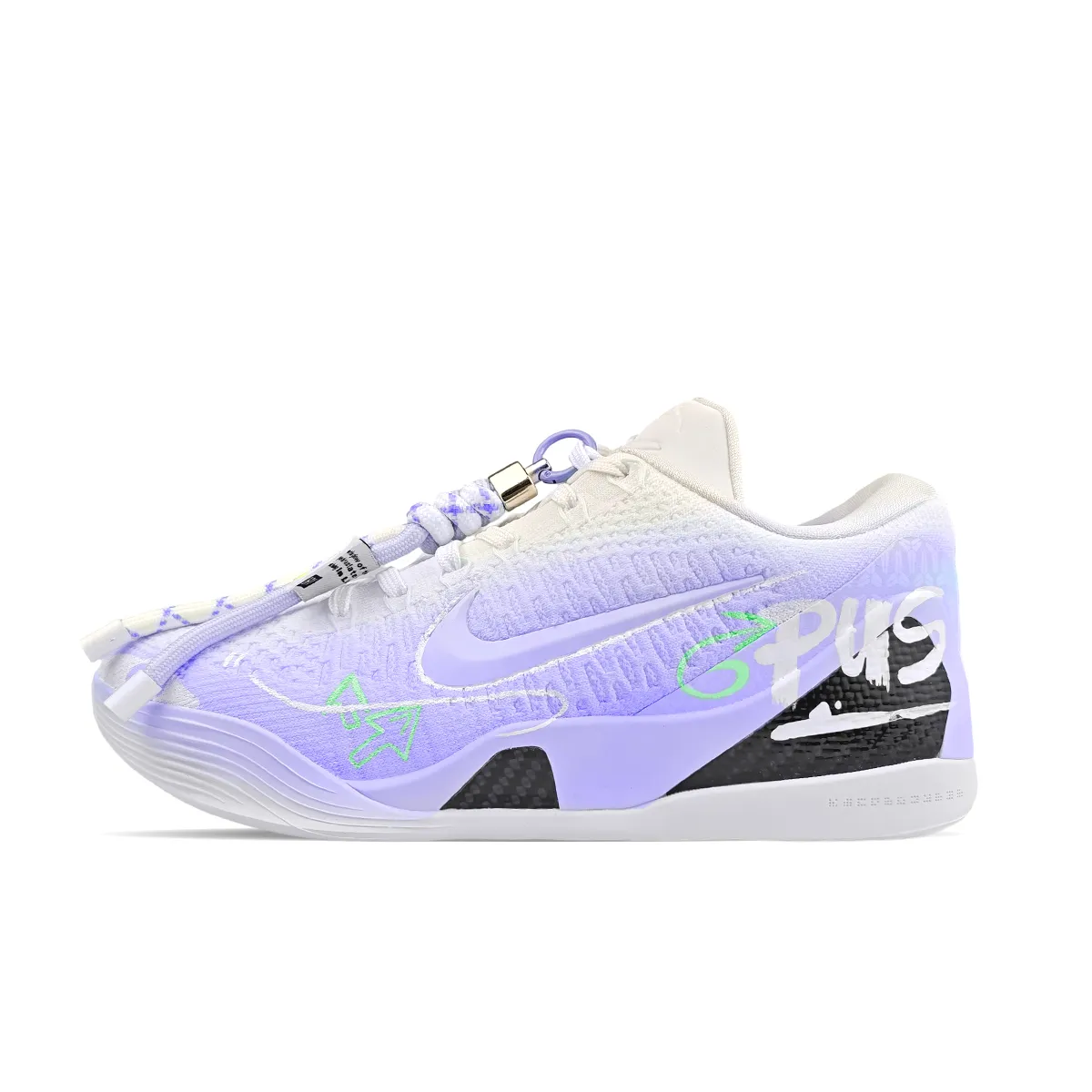 Nike Kobe 9 BNK Heartbeat Acceleration Purple, Field Elf Cushioning Abrasion Resistant Cushioning, Wear Resistant