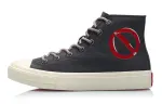 Li Ning CF Canvas Shoes Women's High Top Black