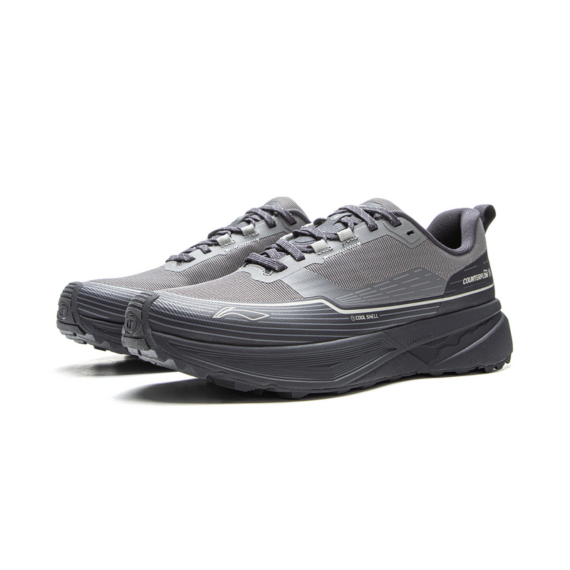 Li Ning Outdoor CF Tracing, Inter Industry TPU Low top Hiking Shoes Unisex Gray Black