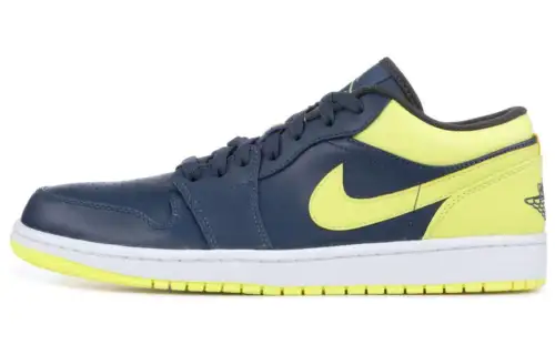 Jordan 1 Low Squadon Blue Electric Yellow