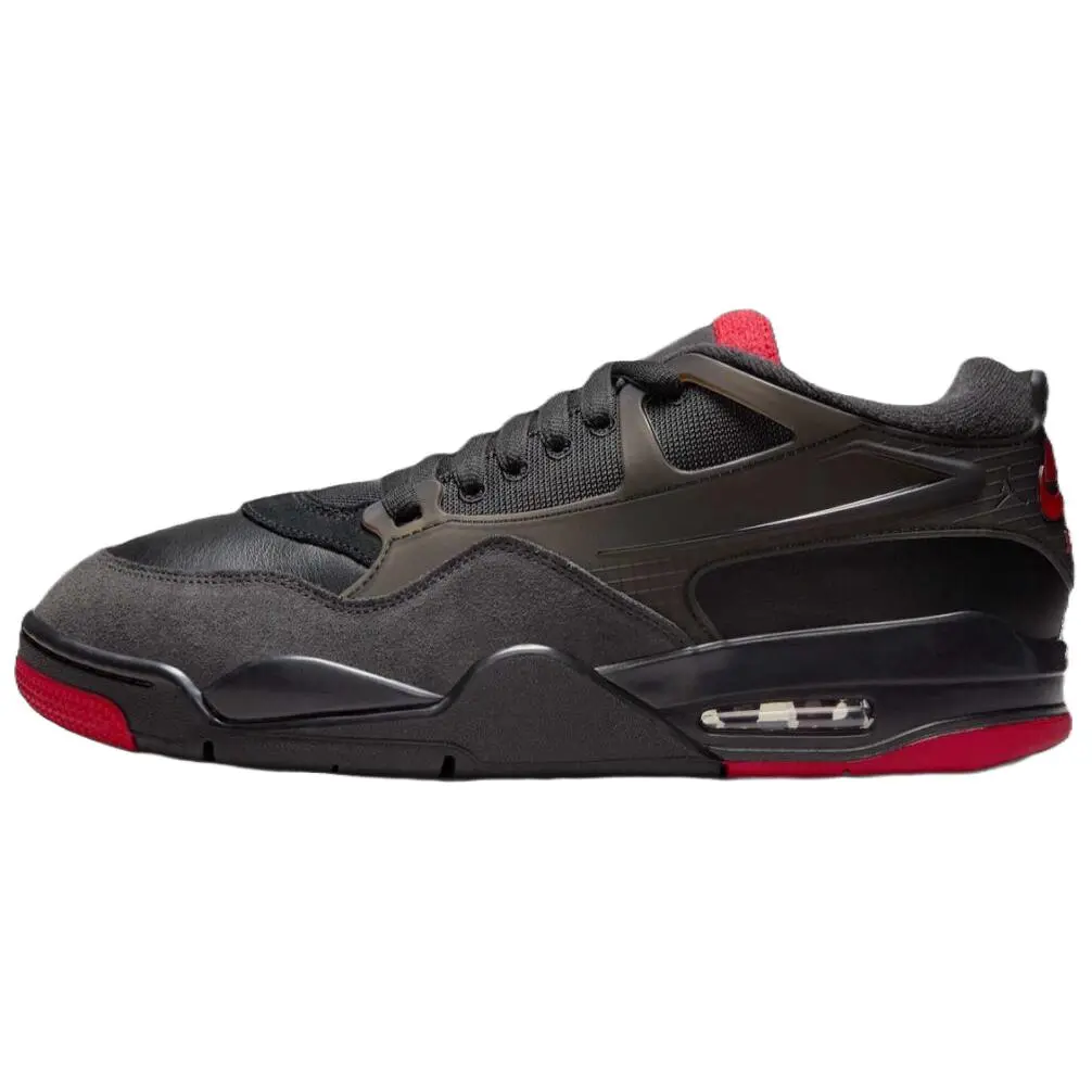Jordan Air Jordan 4 Low top Vintage Basketball Shoes Unisex Black