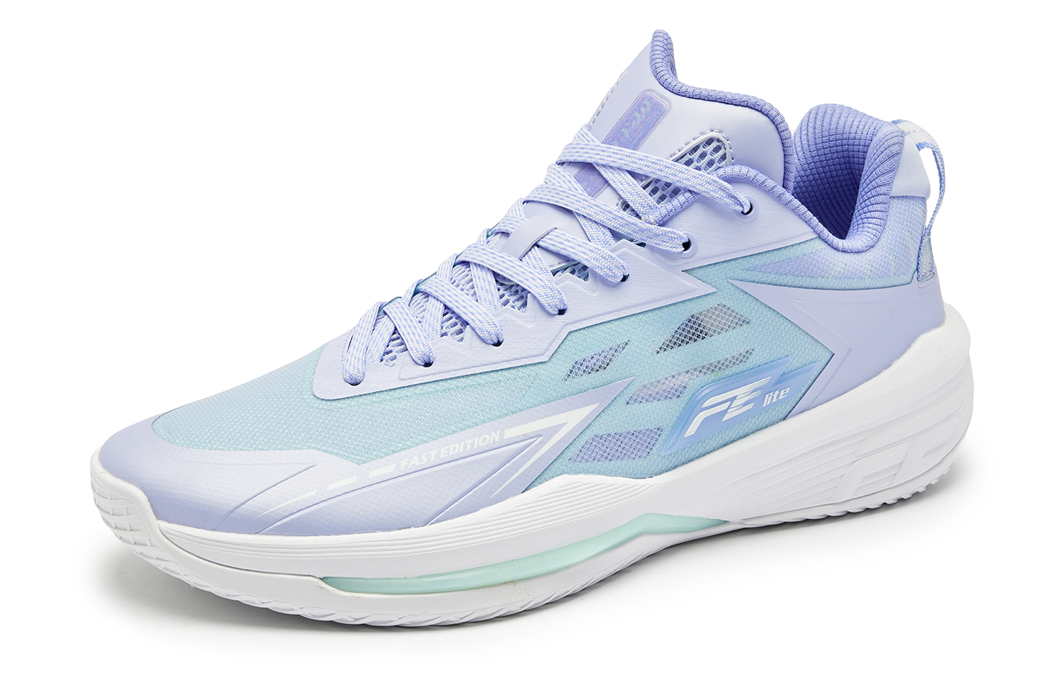 QIAODAN Low top Basketball Shoes Men’s Yi Purple Light Green