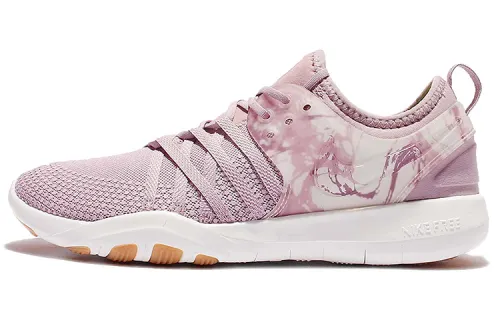 Nike Free TR Training Shoes Women's Low Top Pink/White