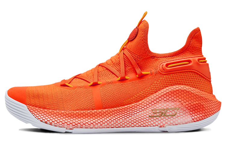 Under Armour Curry 6 Curry 6 Low-top Practical Basketball Shoes Men's Orange