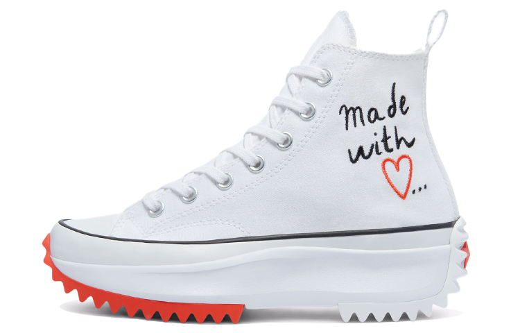 Run Star Wmns Converse Hike High 'Made With Love - White' Women's