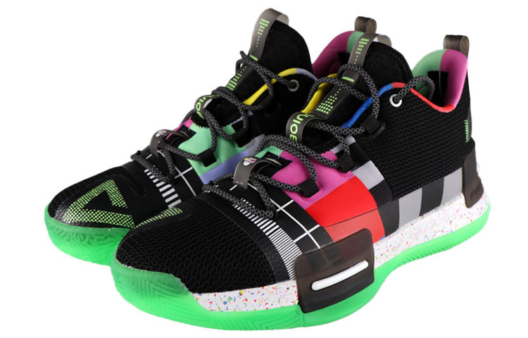 30ING x PEAK Taichi, Louis, Flash Lightweight Cushioning Low top Basketball Shoes Men’s Black Green