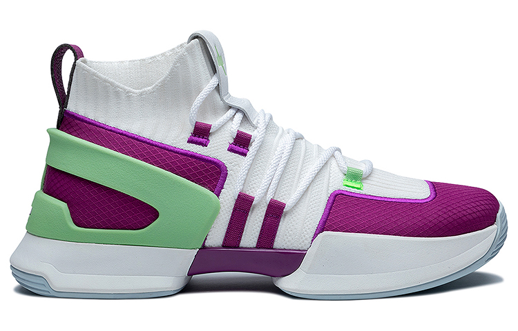 EQLZ EQUALIZER Zero Cell Create From Nothing Mid top Basketball Shoes Unisex White Purple Green