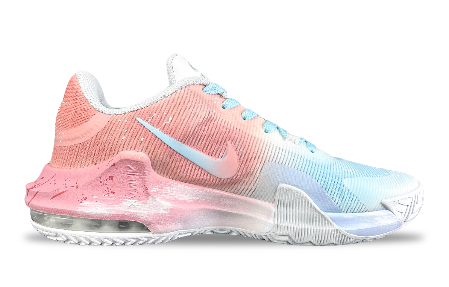Nike Air Max Impact 4 Basketball Shoes Men’s Mid Top Blue/Pink