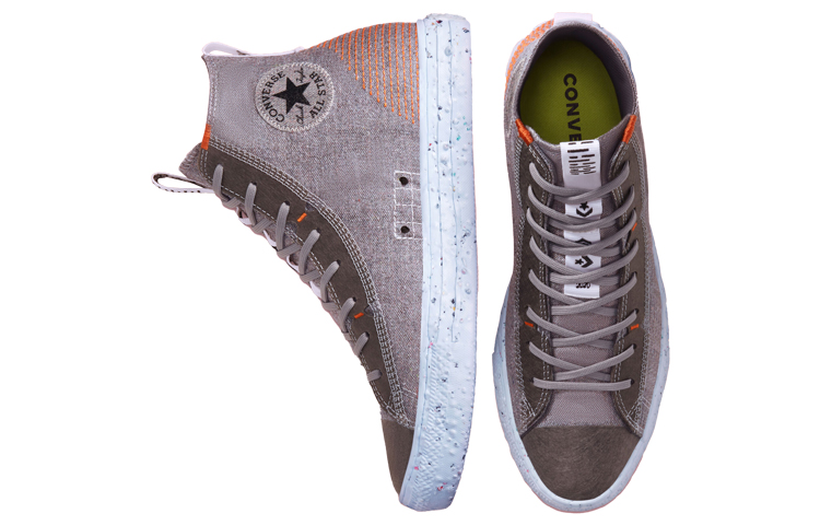 Кеды Converse Chuck Taylor All Star Crater (серый / оранжевый) — фото 4