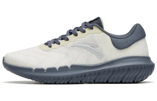 Anta Variety Training Collection Slip Resistant Abrasion Resistant Low top Training Shoes Men's Concrete Gray