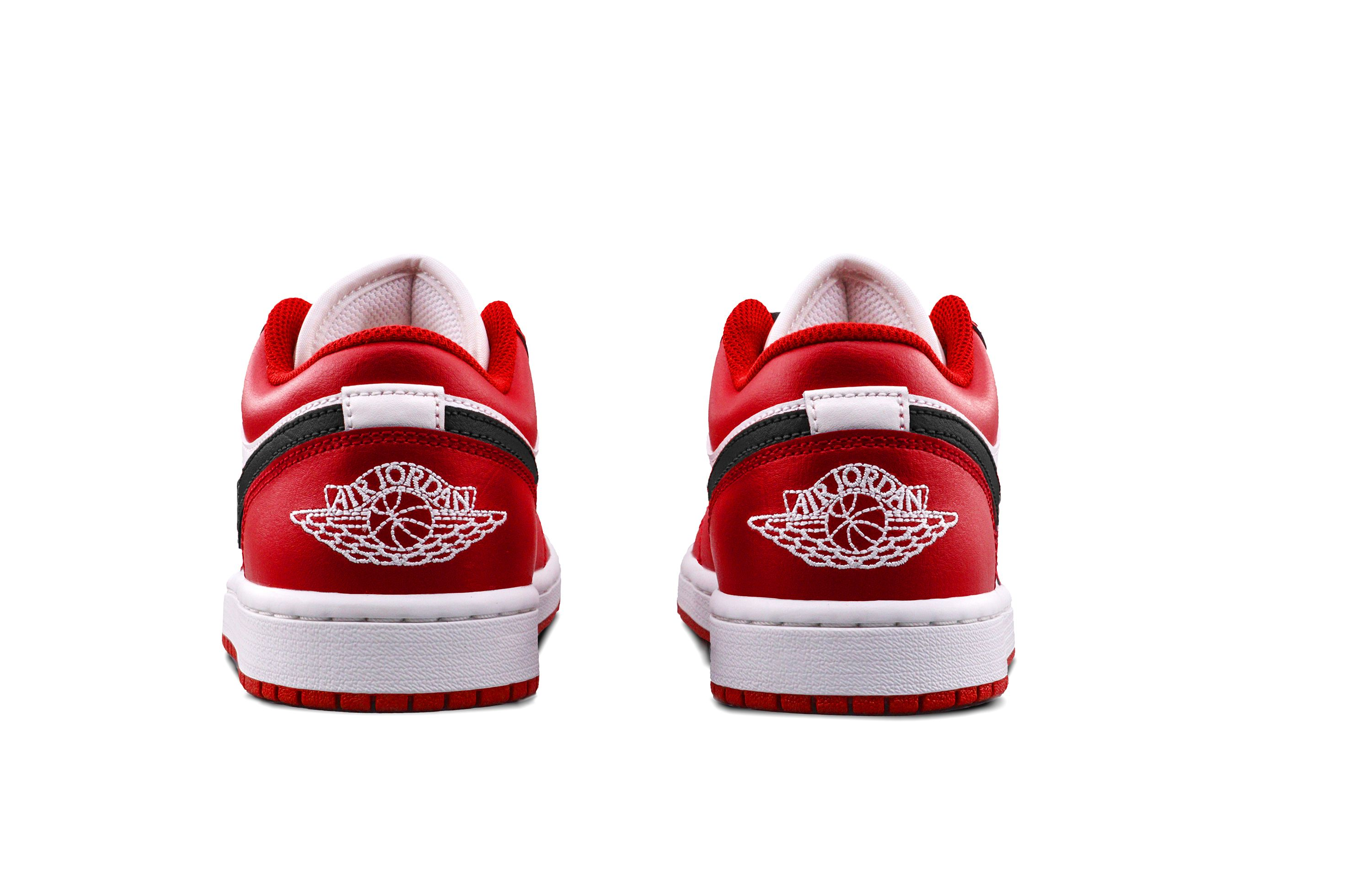 Jordan Air Jordan 1 Bred Toe 1.0 Cushioning, Wear Resistant Low top Vintage Basketball Shoes Unisex Red Black