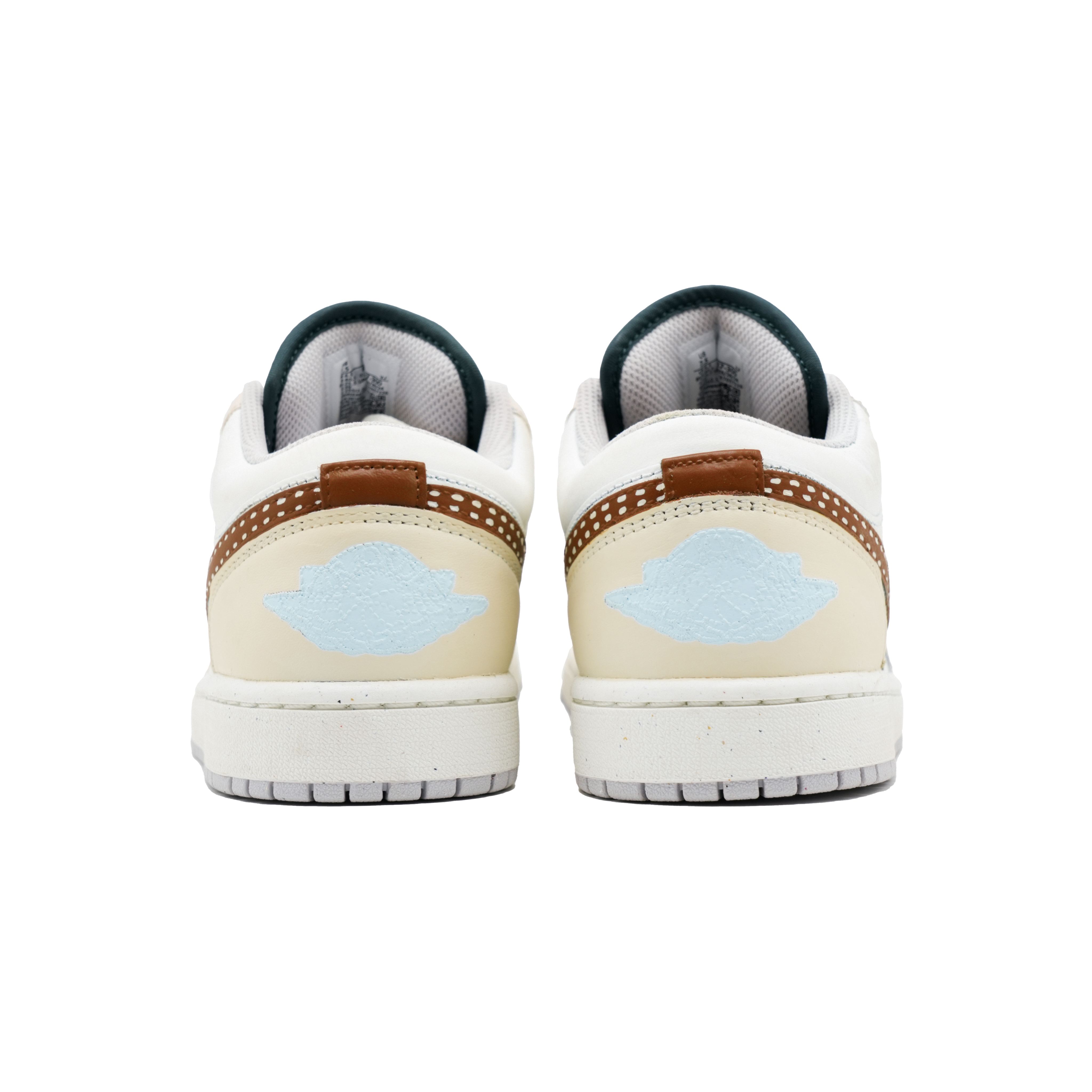 Jordan Air Jordan 1 Macaron Leather Abrasion Resistant Abrasion Resistant Low top Vintage Basketball Shoes Unisex