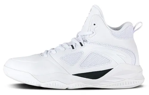 Anta Bastard Slip Resistant Cushioning Abrasion Resistant Breathable High top Basketball Shoes Men's White